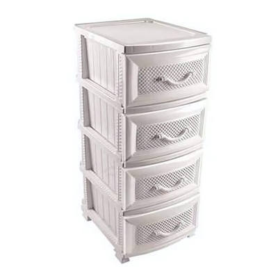 Комод "Дельфин" 4 секции, белый РП-411