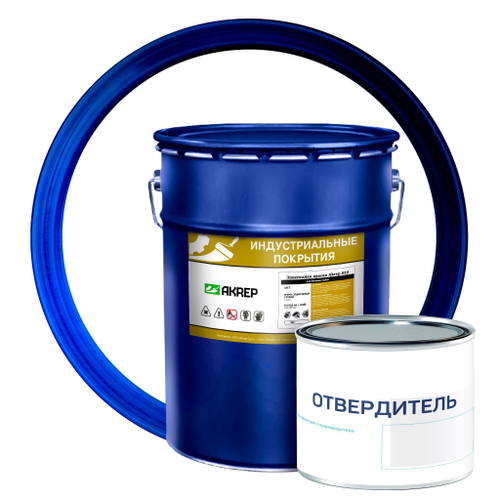 Эпоксидная краска для бетонных полов AKREP-B10 /20 кг+0,4 кг/ белая