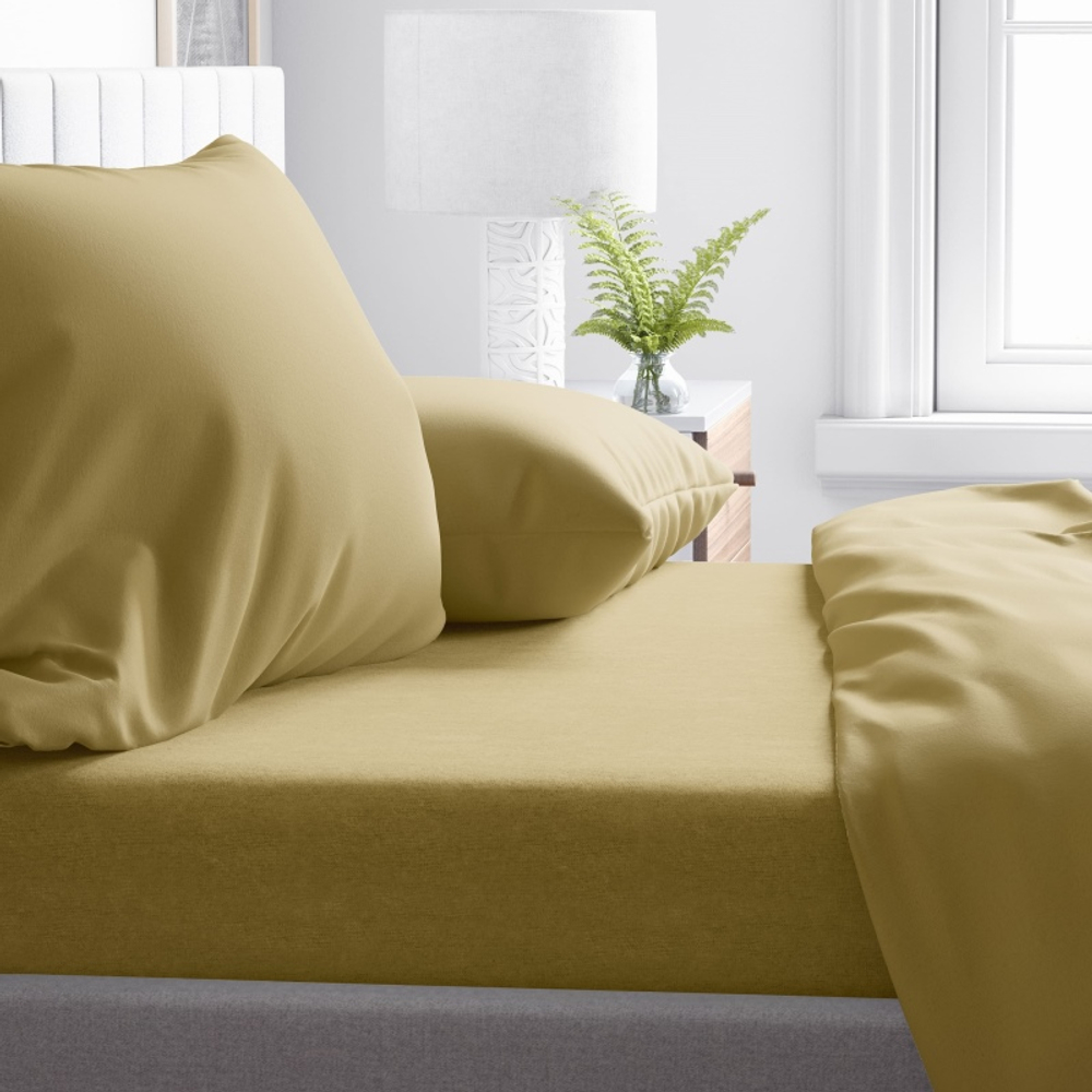 Комплект постельного белья 2 спальный Евро-стандарт KURKUMA, хлопок-лён