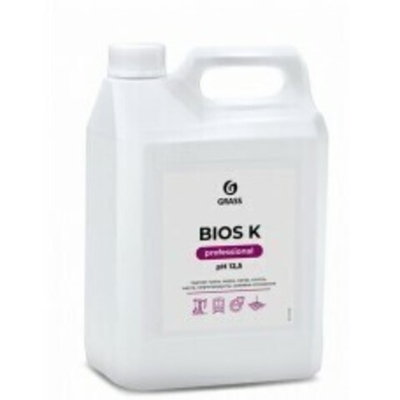 Высококонцентрированное сильнощелочное моющее средство Grass: Биос-К 5,5 кг.