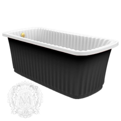 Ванна Migliore Olivia Panello 24376 174x83хH66 см. белая, панель черная бронза