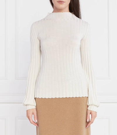 Полуводолазка Wełniany свитер Liviana Conti - кремовый(F3WA19)