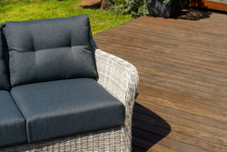 3-х местный диван из искусственного ротанга ВЕНЕЦИЯ (цвет: серый)