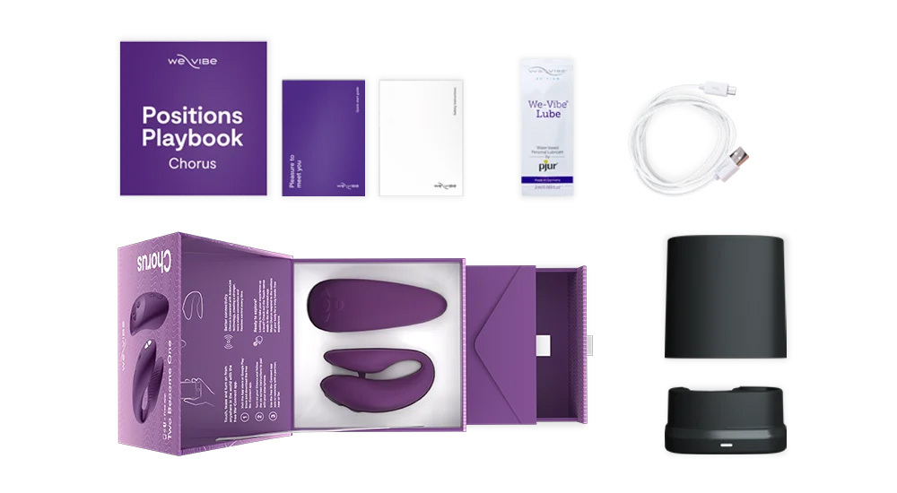 Вибратор We-Vibe Chorus для пар, фиолетовый