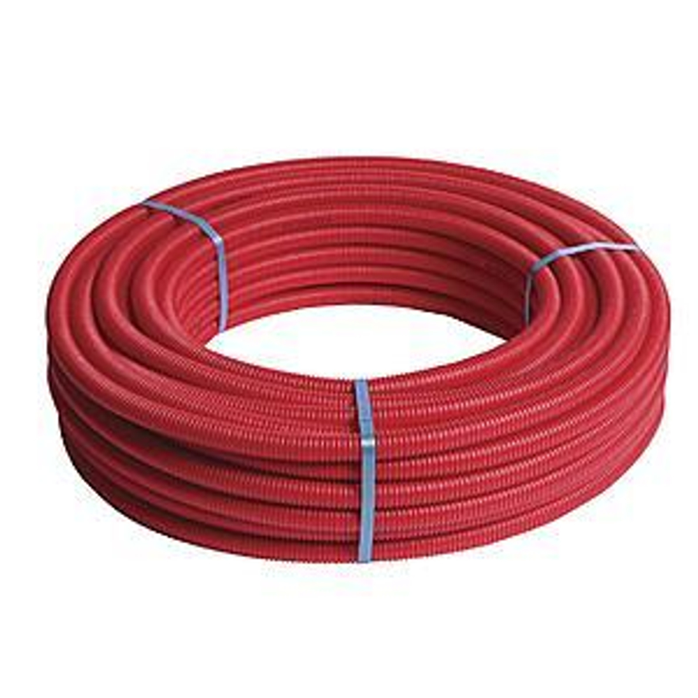 Труба Standard в красной гофре, PEXc-AL-PEXc, ф20х2, бухта 50 метров Henco