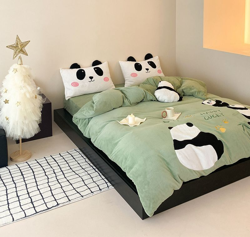 ZEPHYR HOME 1.5 Полуторка Велюр Панда