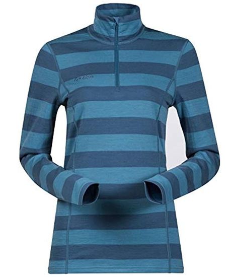 Блуза женская с длинным рукавом и высоким воротом на молнии Bergans Akeleie Half Zip 1869