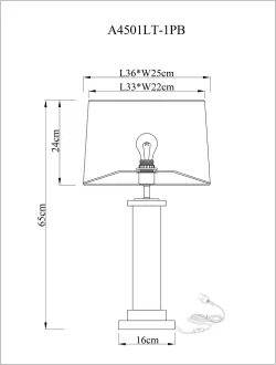 Декоративная настольная лампа Arte Lamp CAMELOT