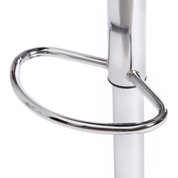 Стул барный BIAGGIO (mod. KY717) металл/экокожа, 44*50*83-103 см, белый/хром (Комплект из 2 шт.)