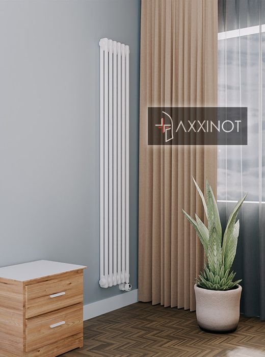 Axxinot Sentir Electric 2180 - электрический вертикальный двухтрубный трубчатый радиатор высотой 1800 мм