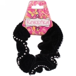 Резинка для волос 1шт «Кокетка - Your Radiance», цвет черный, кайма из страз, d-12см ●