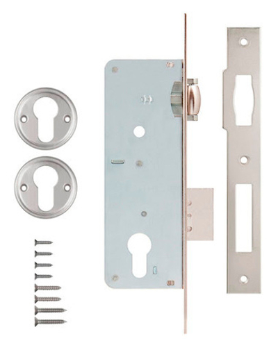 Замок KALE 154 35мм никель врезной w/b (корпус)