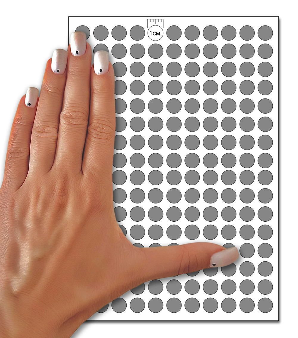 Серые виниловые наклейки для маркировки Policomprint М10, 10 мм.