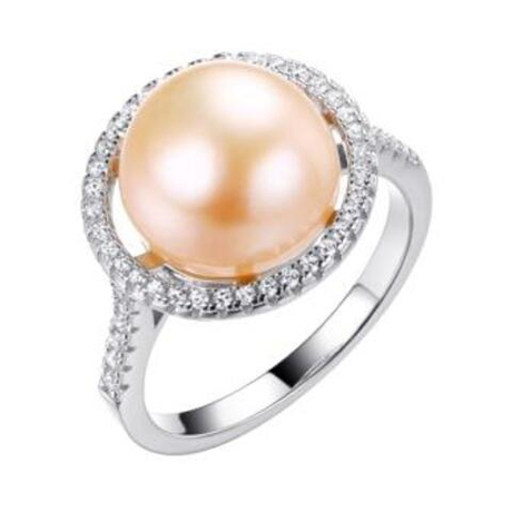 Кольцо из серебра с жемчугом