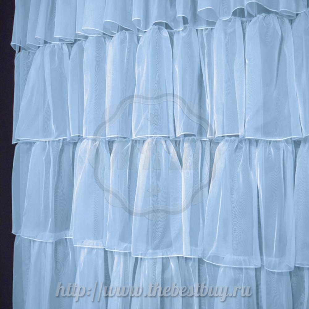 Французкая штора:  (арт. А30-m215-8)  -   200х290 см. - голубой