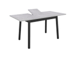 Стол кухонный обеденный раздвижной Белый/Цемент Светлый, Венеция, 110х70х75 см