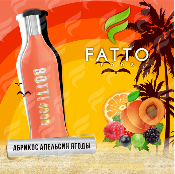 FATTO PODS BOTTI (2% nic) – Apricot Orange Berries