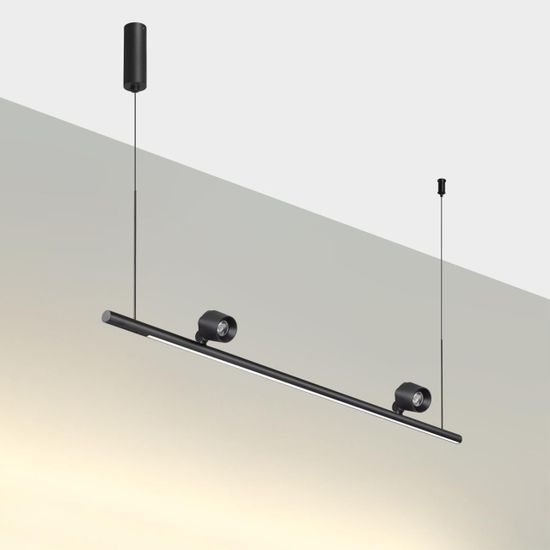 359309 OVER NT24 352 черный Светильник подвесной диммируемый (сенсер) IP20 LED 14W+14W 4000K 220-240V FERMO