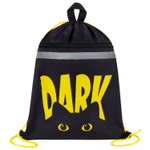 Мешок для обуви BRAUBERG с петлей светоотражающая полоса 2 отделения 46х36 см Dark cat (2 штуки в упаковке)