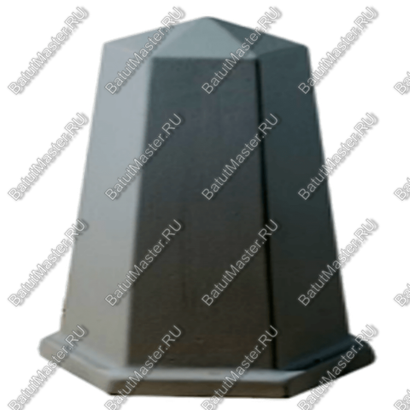 СТОЛБ БЕТОННЫЙ ШЕСТИГРАННЫЙ, ОКРАШЕННЫЙ