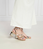 Босоножки на каблуке KAI Pinko - серебряный(SD0051 P005)