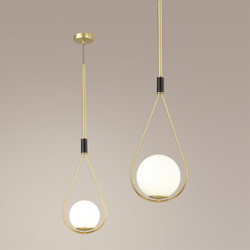 4810/1A PENDANT ODL21 415 золтой/черный/белый Подвес E14 1*40W FLARI