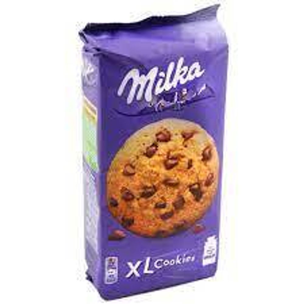 Milka  XL Печенье с Шоколадными Кусочками 184г
