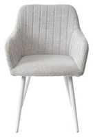 Стул-кресло BRANDY WZ2042-19 галечный серый/ белый каркас,