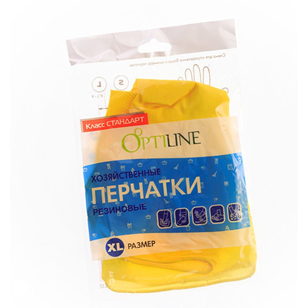 Перчатки хозяйственные "Оптилайн" 1пара