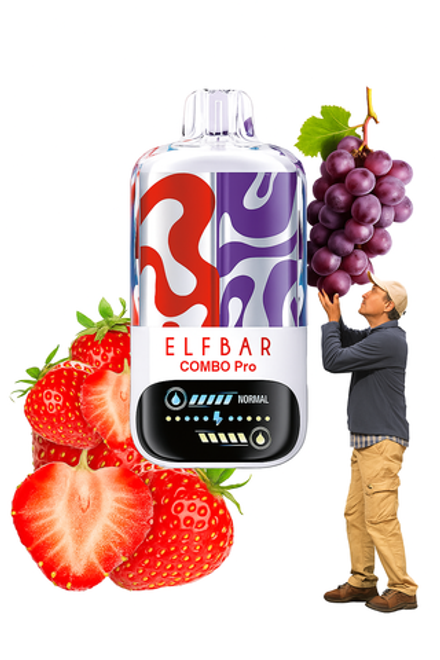 ELFBAR Combo Pro 30000 – Strawberry / Grape (5% nic)