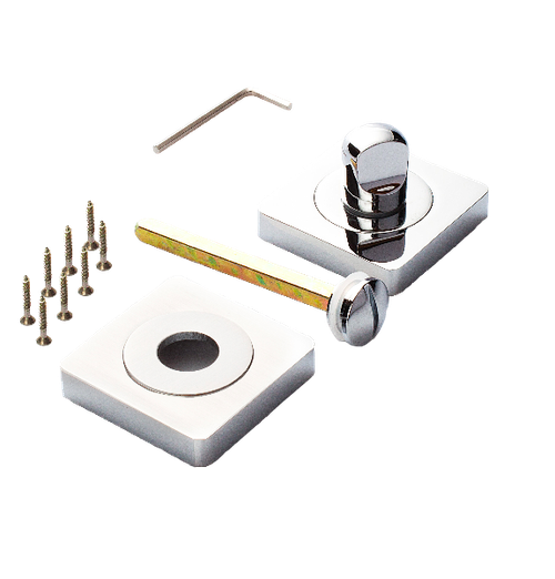 Завертка квадрат Ренц INBK 02 CP, цвет хром к ручкам Милан INDH 51-02 CP, Остия, Рим, Марчелло INDH 57-02 CP (гарантия - 12 месяцев)