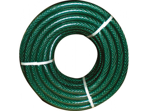 Шланг 3/4" 25 м, поливочный армир. 3-х слойный 1,85мм, зеленый, ПВХ, "ЛЮКС", 66-3-025