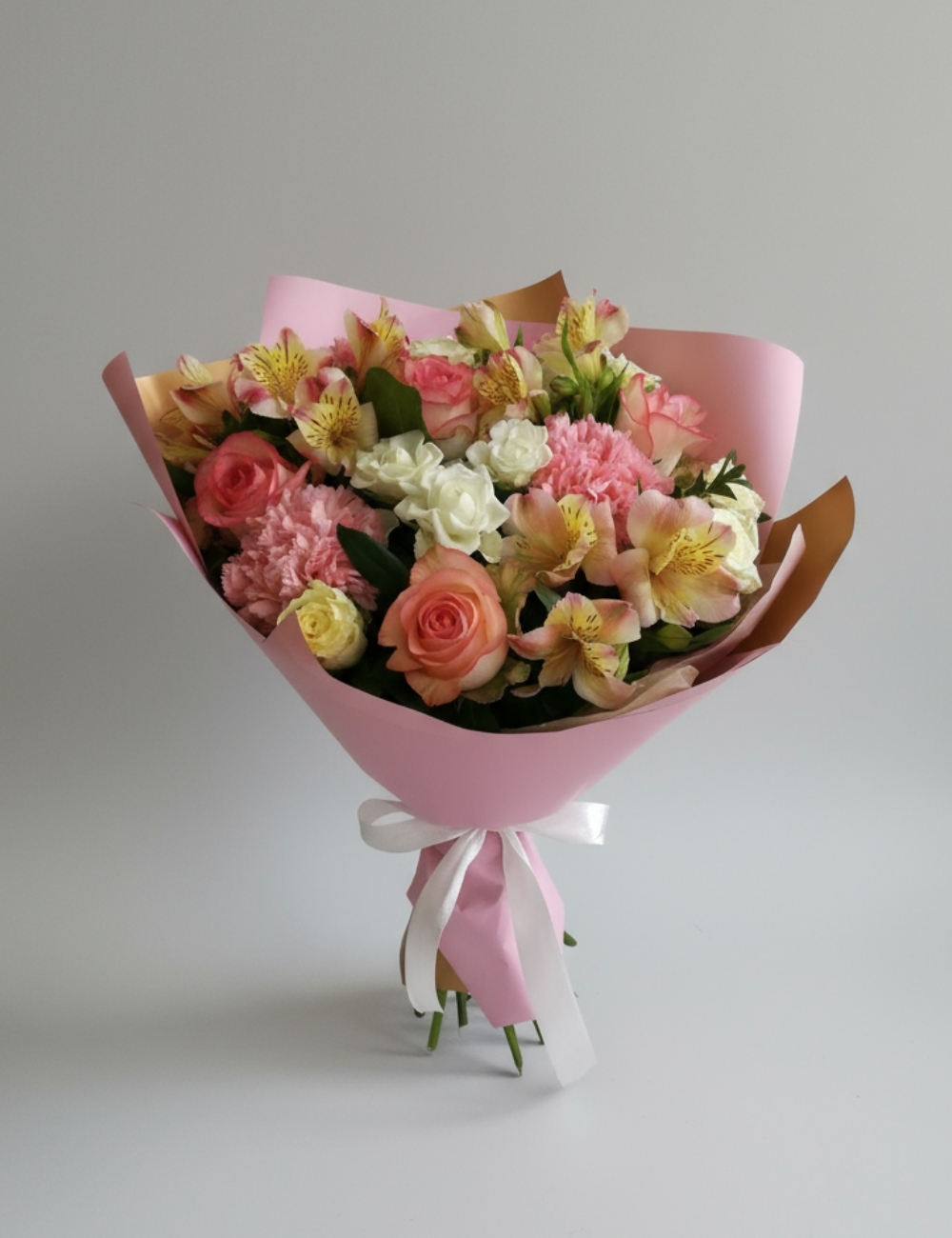 Букет с розами Прекрасной Мисс