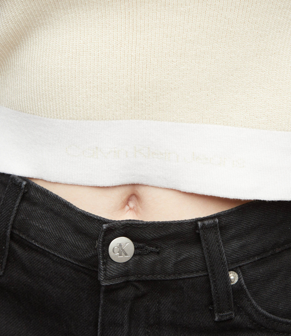 футболка CALVIN KLEIN JEANS - кремовый(J20J218857)