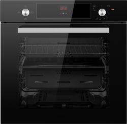 Встраиваемый газовый духовой шкаф Weissgauff WGO 706 D BLACK GLASS