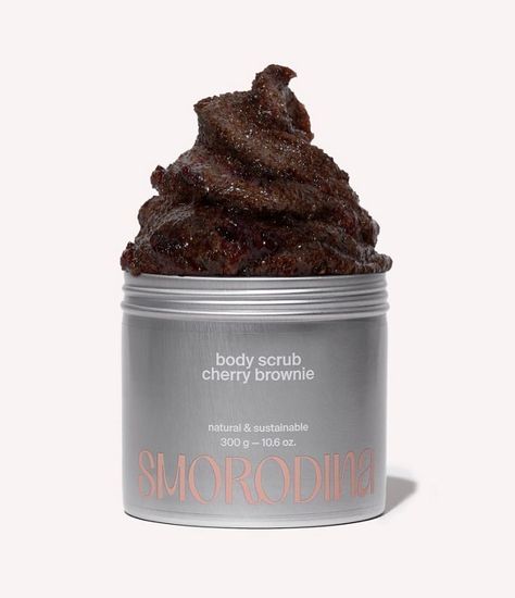 Скраб-желе сахарно-соляной «Вишневый брауни»  Smorodina, 300гр