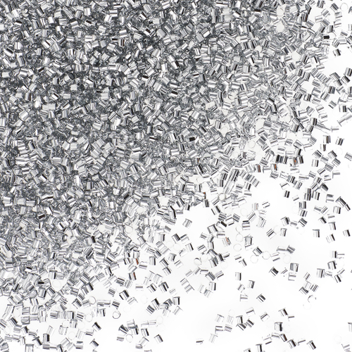 Конфетти фольга Цилиндр, Серебро, Металлик, 0,2 см, 20 г. ВВ