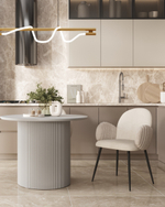 Стул обеденный Wave Stripes букле светло-серый