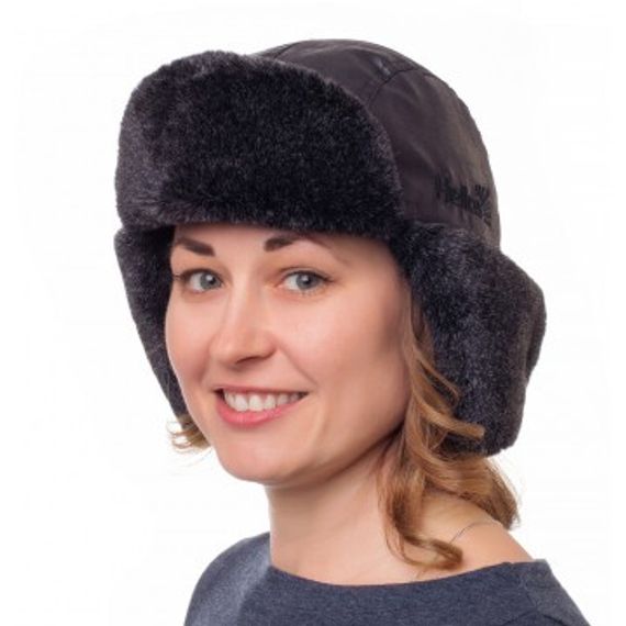 Ушанка Helios Angara Мех Меланж/Крэк Лайт цвет черный размер XL