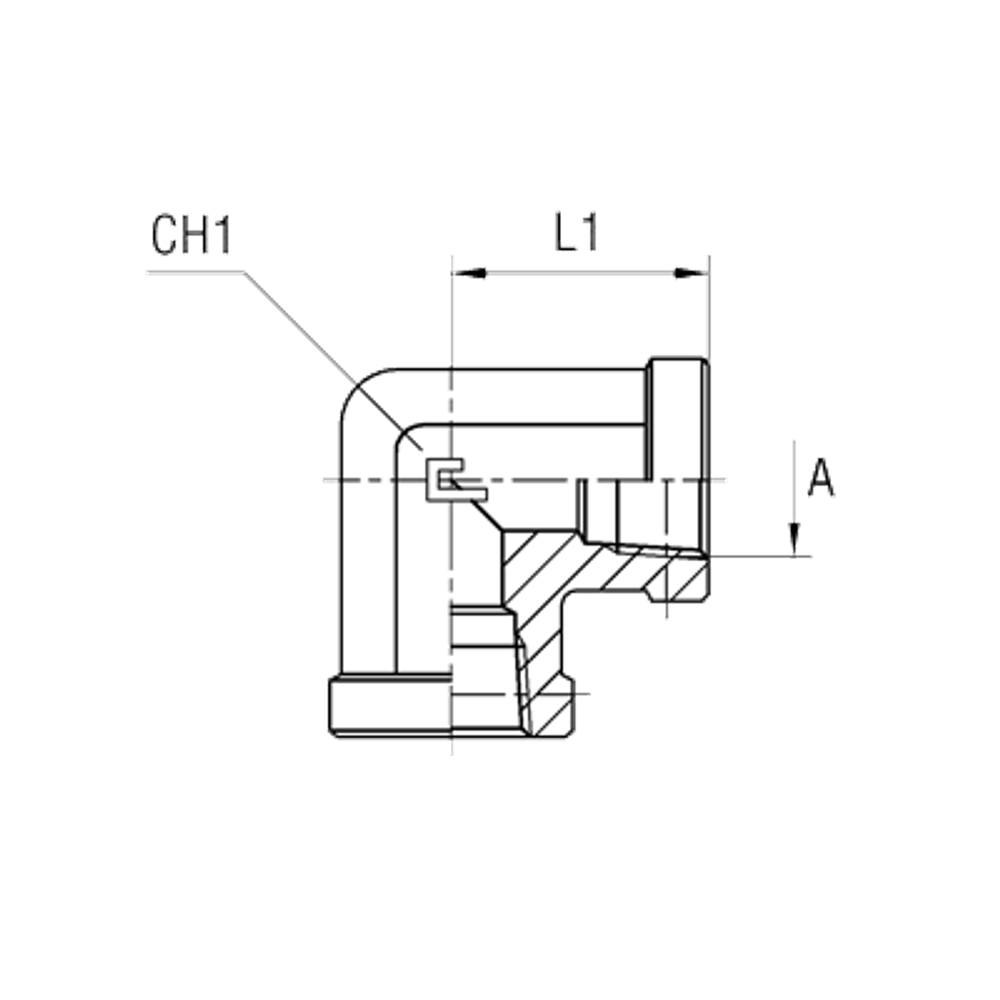 Соединение PS90 NPT 1/4