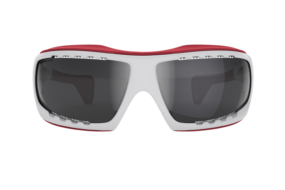 Спортивные очки LiP Typhoon / Gloss White - Red / Zeiss / PA Polarized / Methane Smoke Lens