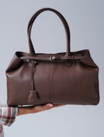 Кожаная сумка Daniela DBR 31375 коричневый какао