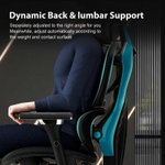 Эргономичное компьютерное кресло (для геймеров) Eureka TYPHON, Blue (ERK-GC05-BU)