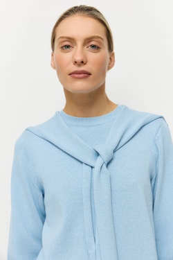 Джемпер из хлопка с кашемиром 2 в 1