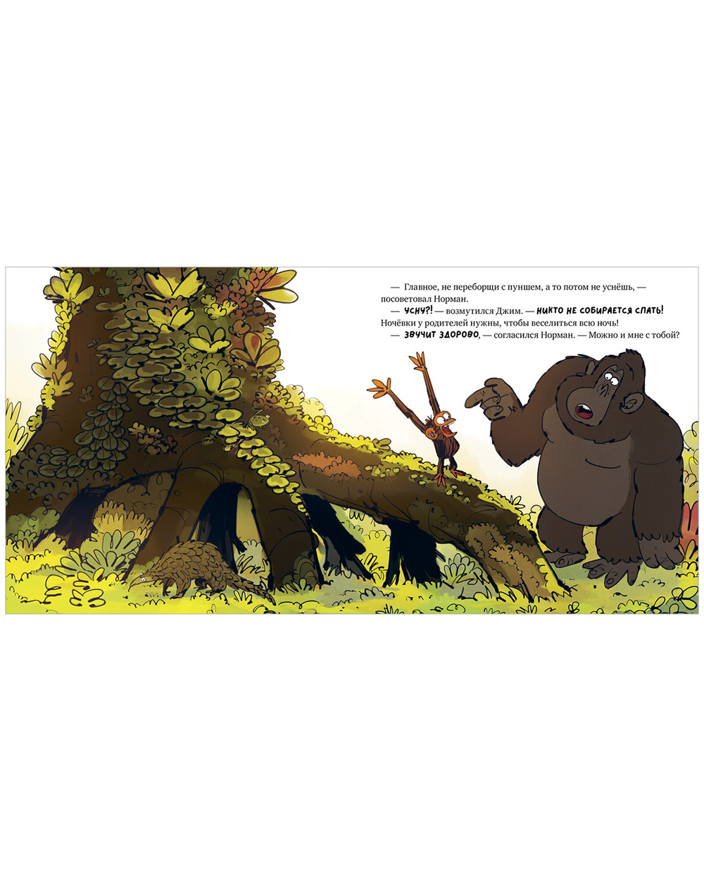 Книжки-картинки (мягкая обложка). Обезьянка-ворчун не хочет спать.