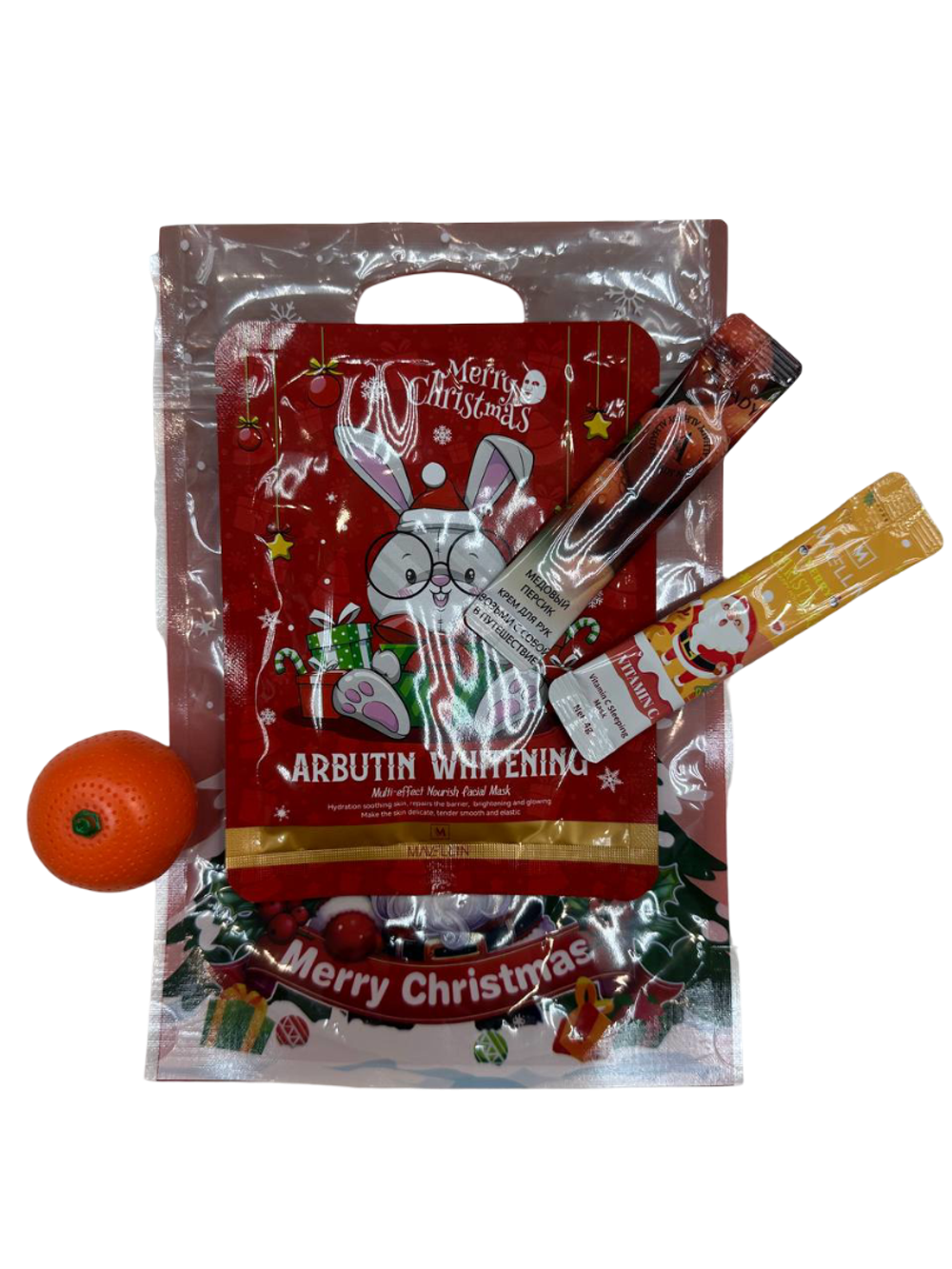 Подарочный набор в пакете "Дед мороз"