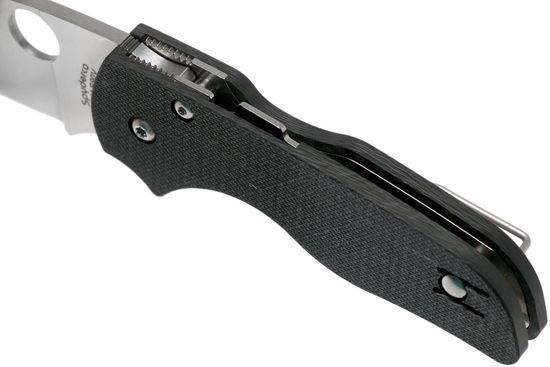 Складной нож Spyderco Lil' Native Sprint Run 230CF90VP c клинком из стали CPM-S90V, рукоять карбон