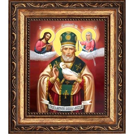 Никола Мокрый. Икона на холсте.