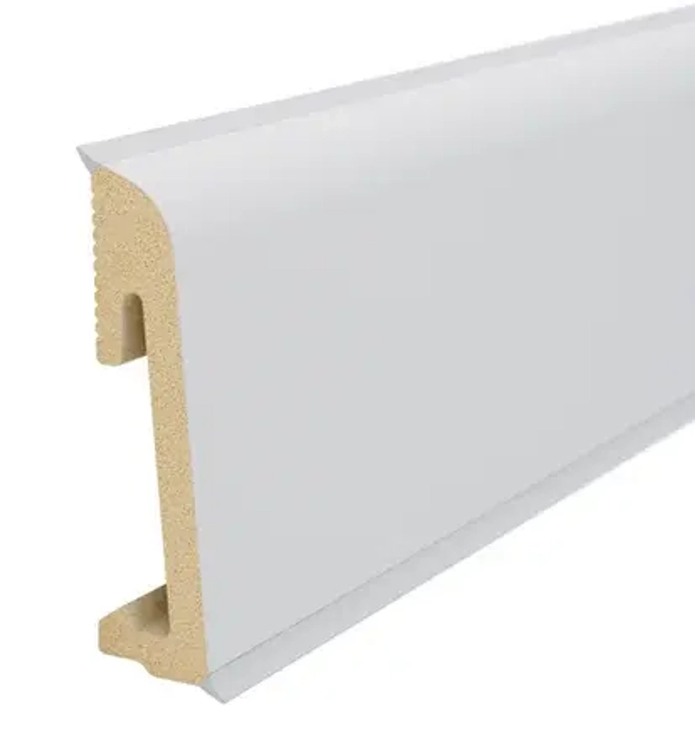 Плинтус SALAG ALPHA White 65 мм