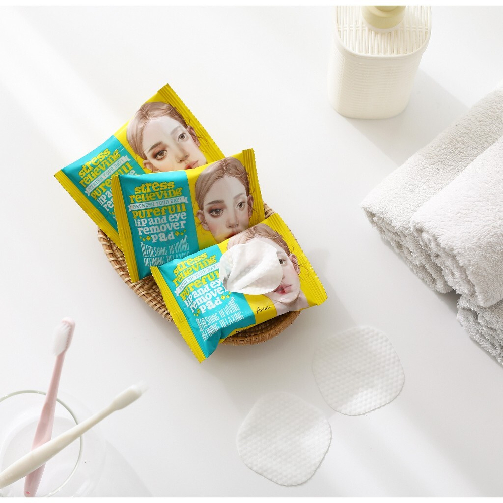 Ariul - Stress Relieving Purefull Lip & Eye Remover Pad 30шт